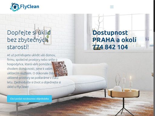jsme šikovná úklidová firma flyclean se sídlem v praze, která se postará o pravidelný i jednorázový úklid vašeho bytu, domu, firmy nebo společných prostor v bytovém domě.
