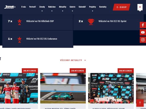 oficiální stránky profesionálního závodního týmu nutrend racing - janík motorsport. fotky a videa ze závodů, kalendář blížících se akcí, novinky. podporujte tým janík motorsport!
