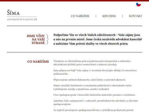 advokátní kancelář šíma