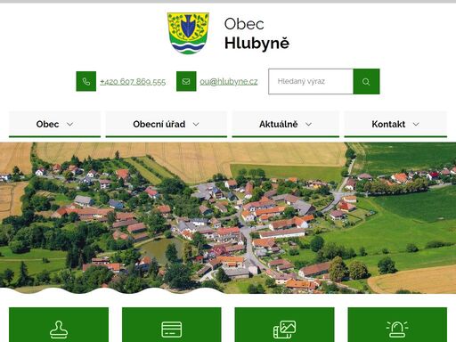 oficiální stránky obce hlubyně
