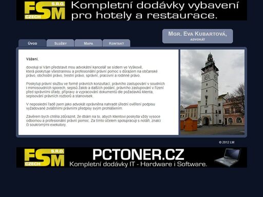 advokátní kancelář mgr. eva kubartová