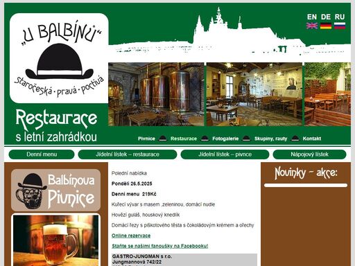 restaurace u balbínů