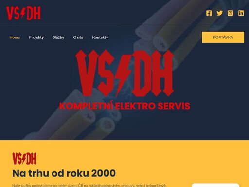 kompletní chod firmy; elektroinstalace; revize