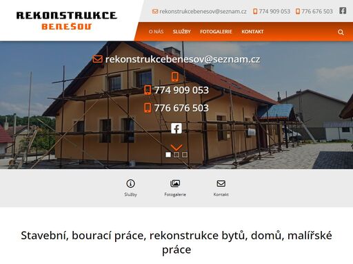 stavební, bourací práce, rekonstrukce bytů, domů benešov, vlašim, sedlčany, říčany, fasády, zednické práce, základové desky, hrubá stavba, dlažby, obklady, malířské práce benešov, vlašim, sedlčany, říčany, kolín, kutná hora, praha západ