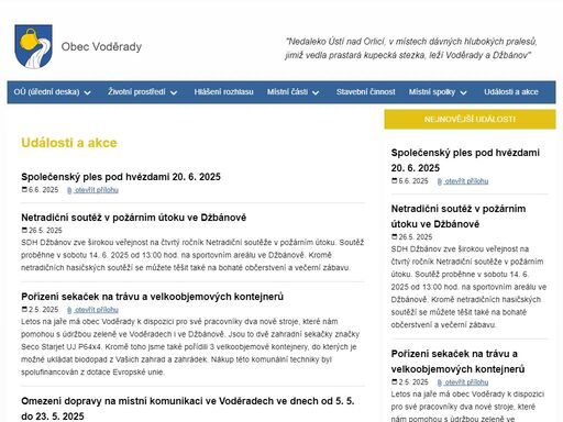 obec voděrady leží mezi městy vysoké mýto, ústí nad orlicí a choceň v nadmořské výšce 400m. katastrální rozloha obce je 523 ha. v této době mají voděrady 214 občanů. k obci patří čtyři stavení blízké osady sítiny.