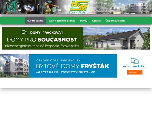 firma h+m zlín a.s. se zaměřuje na dodávky svářecích strojů, příslušenství pro svařování, prodejem brusných materiálů, filtrace vzduchu ve výrobních prostorách. dalším odvětvím je výstavba a opravy staveb.