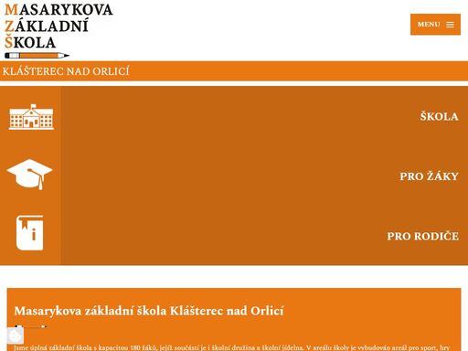 oficiální webové stránky masarykovy základní školy klášterec nad orlicí