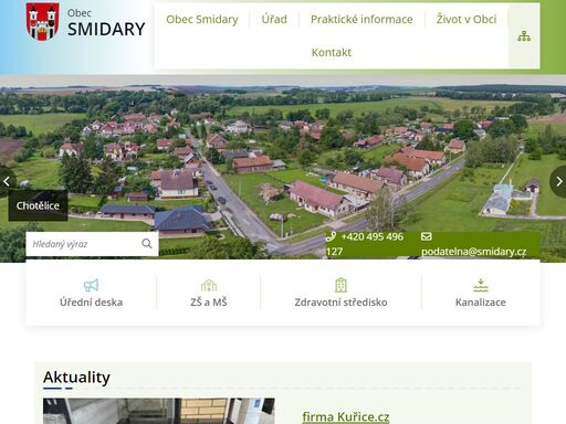 oficiální stránky obce smidary