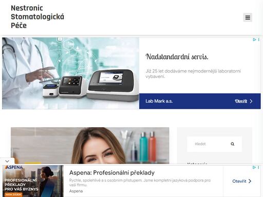 nestronic stomatologická péče je specializovaný web s důrazem na stomatologii a péči o zuby. najdete zde užitečné informace, rady a tipy jak se správně starat o své zuby a dásně. nabízíme také detailní přehled o různých stomatologických procedurách a léčebných metodách. stránka je určena pro všechny, kteří si chtějí udržet zdravý úsměv a pevné zuby. spolehněte se na odborné znalosti týmu nestronic stomatologická péče.
