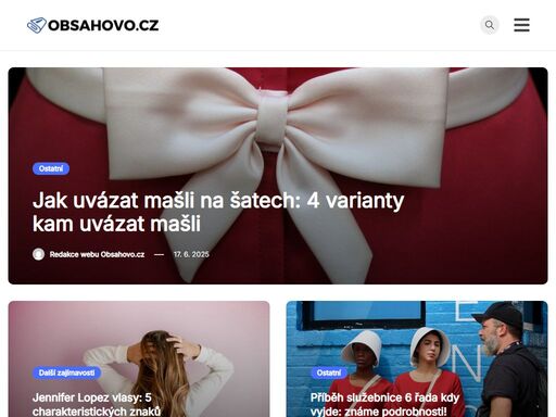 obsah plný informací