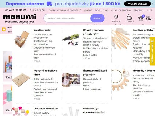 místo, kde všechny ruce najdou kvalitní materiál a inspiraci pro svůj kreativní projekt. vše skladem ? 6 kamenných prodejen ?