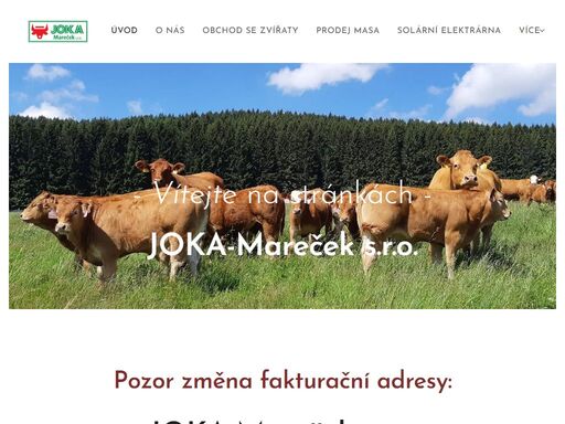 pozor změna fakturační adresy: