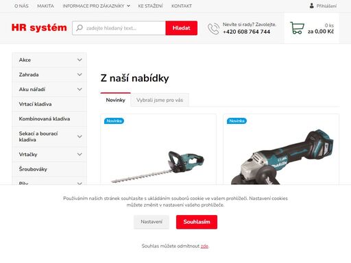 autorizovaný eshop s profesionálním nářadím makita a dolmar. internetová i kamenná prodejna se záručním i pozáručním servisem.