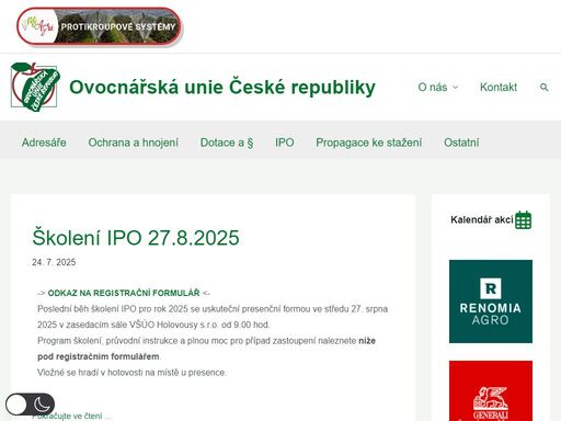 www.ovocnarska-unie.cz