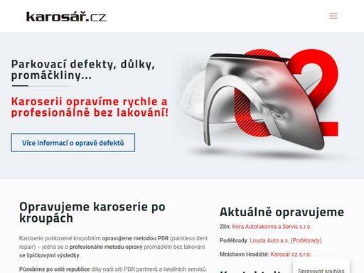 oprava karoserie po kroupách bez poškození laku metodou pdr. opravujeme i důlky u parkovacích škod a promáčkliny motocyklových nádrží.