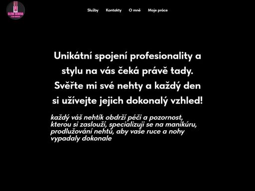 olena sierova, manikúra a nehtová modelář 