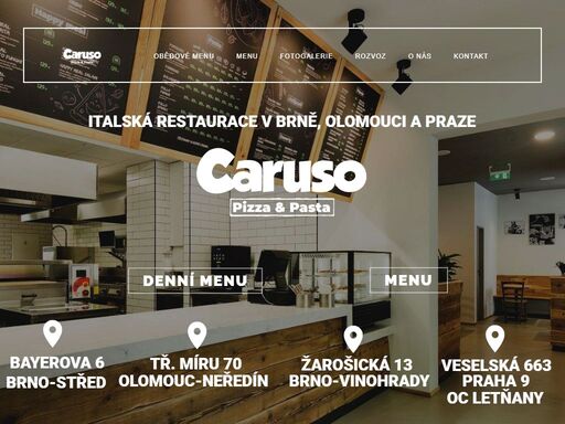 máte chuť na pizzu, domácí čerstvé námi vyráběné těstoviny, italské dezerty nebo saláty? navštivte naši italskou restauraci v brně, olomouci a praze.