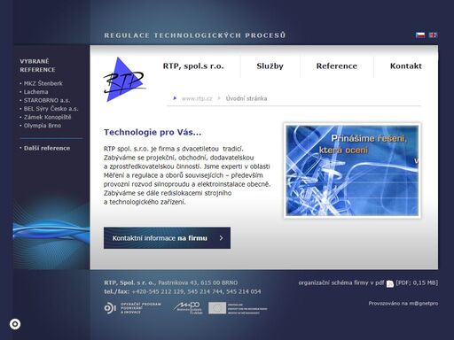 úvodní stránka - rtp spol. s r. o. - měření, regulace