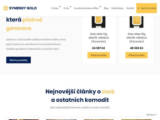 aktualizace ceny každých 10 min. prodej investičního zlata a stříbra. e-shop a kamenný obchod v centru prahy. spolehlivá česká firma, diskrétní prodej a výkup. 