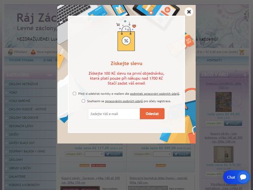 internetový obchod ráj záclon nabízí široký sortiment kvalitních kusových a metrážových záclon, závěsů, dekoračních látek, voálů a organzy. objednané produkty upravíme dle vašeho přání. rádi vám pomůžeme s výběrem vhodných záclon a dekorací interiéru