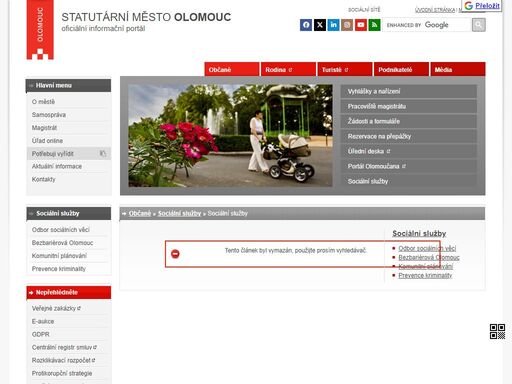 oficiální informační portál statutárního města olomouce.