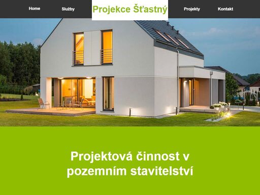 projekce šťastný - projektová činnost v pozemním stavitelství