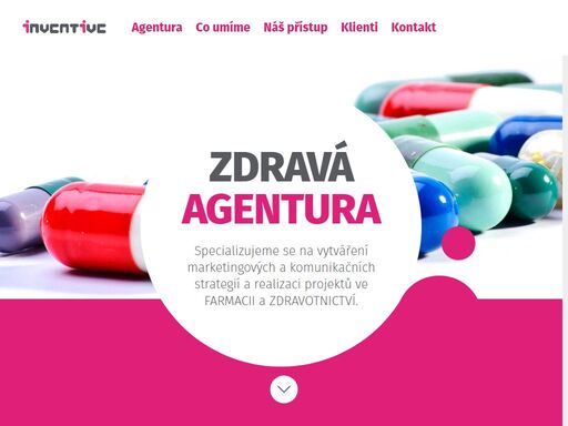specializovaná agentura na komunikaci farmaceutických značek. kreativní koncepty, realizace v různých médiích: klasická reklama, direkt marketing, tiskové materiály, on-line komunikace.