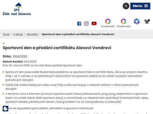 jsme moderní škola s technickými a ekonomickými obory, špičkovým vybavením a spoluprací s průmyslem. získejte skvělé vzdělání a kariérní příležitosti. přihlaste se!