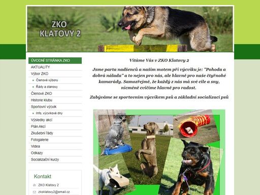 cvičák klatovy, výcvik psů a agility, socializace psů, obedience, poslušnost, psí školka