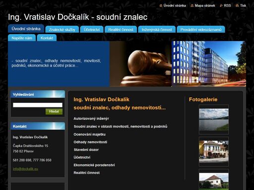 vratislav dočkalík, soudní znalec, odhady nemovitostí, účetnictví, ekonomické poradenství, ocenovani majetku, stavební dozor, průkaz enb, průkaz energetické náročnosti budov, zpracování průkazu enb, přerov