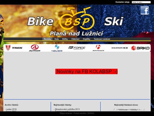 bike ski planá nad lužnicí