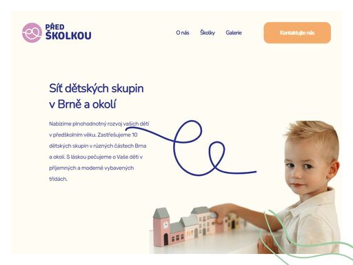 nabízíme plnohodnotný rozvoj vašich dětí v předškolním věku. zastřešujeme 10 dětských skupin v různých částech brna a okolí.