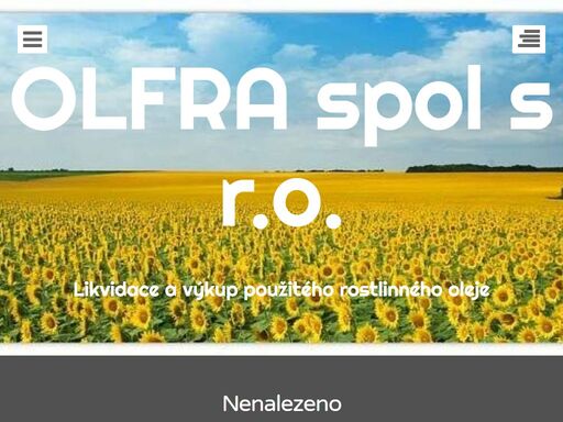 likvidace a výkup použitého rostlinného oleje