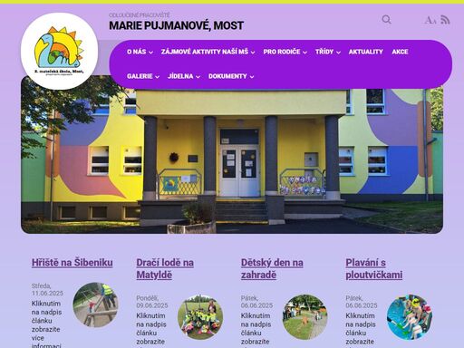 oficiální webové stránky mš marie pujmanové v mostě. najdete tu aktuální informace a sdělení pro rodiče.