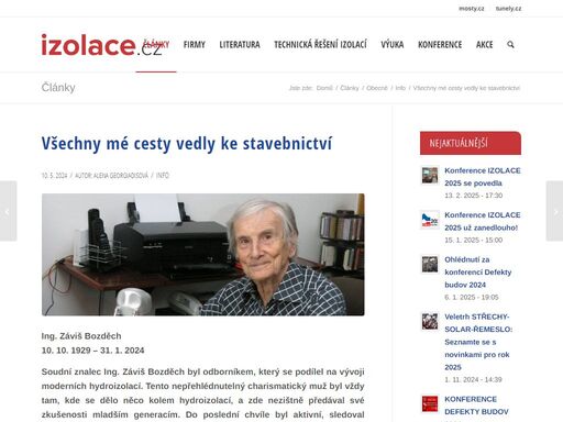 izolace.cz je odborný web, kde najdete články, firmy, řešení, výukové materiály a další informace z oboru stavebních izolací a stavební fyziky.