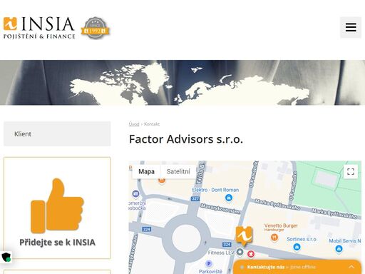 insia a.s. praha. jste makléř nebo zájemce o pojištění? kontaktujte naše specialisty nebo se na nás obraťte přes kontaktní formulář.