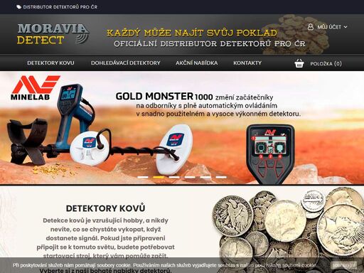 široký výběr detektorů kovu a dohledávacích detektorů. nabídka pro začátečníky, pokročilé i profesionály.