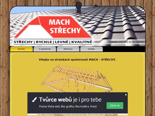 střechy, mach, chanovice