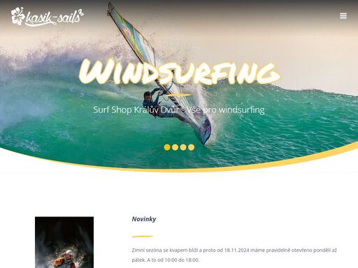 surf shop králův dvůr - vše pro windsurfing | poradíme vám se strojením i s technikou jízdy, doporučíme vhodné revíry pro vás a mnoho dalšího