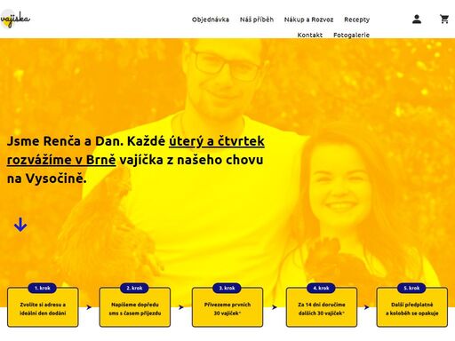 vajíčka z vysočiny ke dveřím v brně, vajiska.cz
