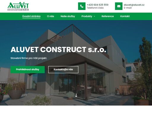 aluvet construct s.r.o. - zateplení domů, kompletní zednické práce, opláštění budov (alucobond, cembrit, cembonit), venkovní stínění, výstavba a rekonstrukce rodinných domů, fasády a výměna oken.