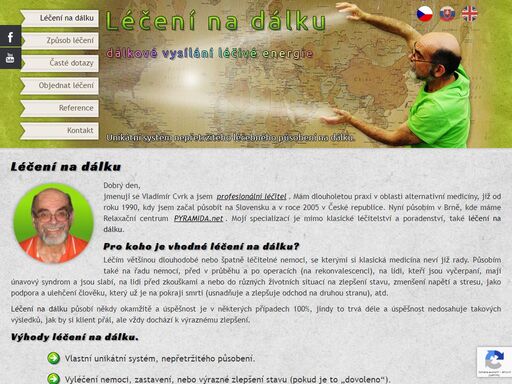 léčení na dálku - vlastní unikátní systém, nepřetržitého působení. vyléčení nemoci, zastavení, nebo výrazné zlepšení stavu. můžete zůstat doma, nebo se věnovat svým aktivitám.