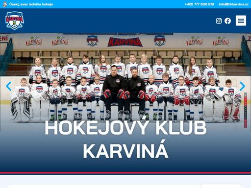 v roce 2021 byl založen mládežnický hokejový klub hk karviná. umožňujeme pravidelně trénovat a sportovně se rozvíjet dětem každého věku, od přípravky až po