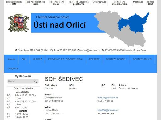 okresní sdružení hasičů ústí nad orlicí
