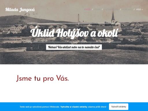 nabízíme úklidový servis dle vašich konkrétních přání.