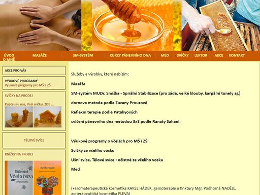 vítám vás na svých stránkách, jsem včelař a pracuji se včelařskými  produkty.