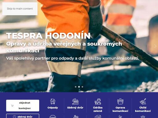 váš spolehlivý partner pro odpady a další služby komunální oblasti.