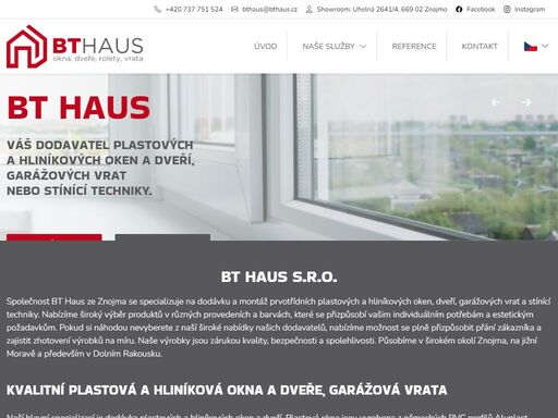 společnost bt haus ze znojma se specializuje na dodávku a montáž prvotřídních plastových a hliníkových oken, dveří, garážových vrat a stínící techniky. nabízíme široký výběr produktů v různých provedeních a barvách, které se…