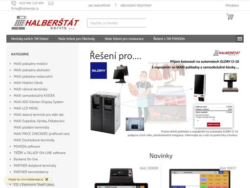 dodavatel profesionálních produktů a systémových řešení pro maloobchod a restaurace...