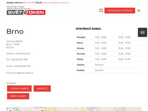 pobočka společnosti svět oken brno nabízí do konce měsíce se slevou plastová okna, plastové dveře, hliníková okna, hliníkové dveře, garážová vrata, balkóny a lodžie a stínící techniku.